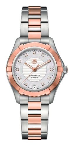TAG Heuer Aquaracer 200M Calibre 5 34 Stainless Steel / Rose Gold / Silver / Bracelet