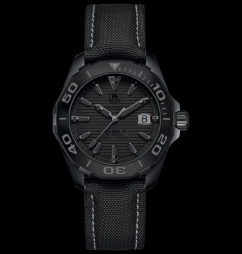 TAG Heuer Aquaracer 300M Calibre 5 41 Titanium PVD / Black Phantom / Nylon