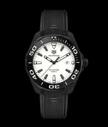 TAG Heuer Aquaracer 300M Quartz 43 Titanium PVD / Full Lume