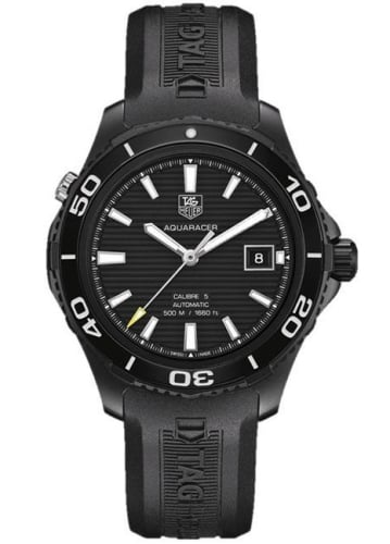 TAG Heuer Aquaracer 500M Calibre 5 41 Titanium PVD / Black / Rubber