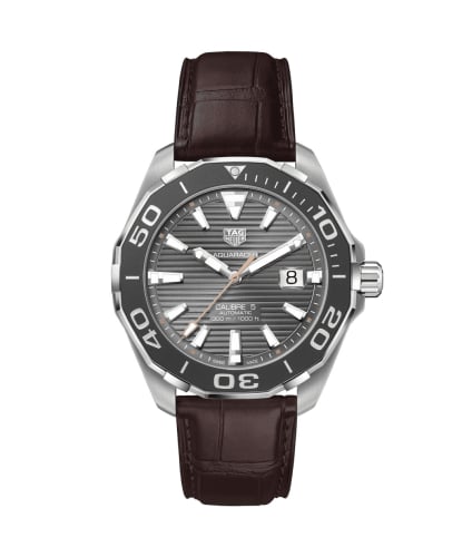 TAG Heuer Aquaracer 300M Calibre 5 43 Stainless Steel / Grey / Strap
