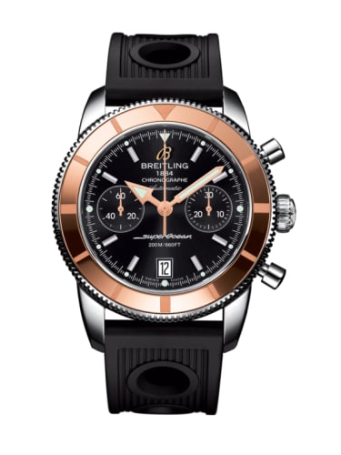 Breitling Superocean Heritage 44 Chronograph Stainless Steel / Red Gold / Black / Rubber