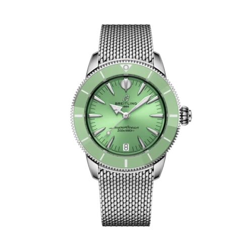 Breitling Superocean Heritage B31 Automatic 36 Stainless Steel / Green / Milanese