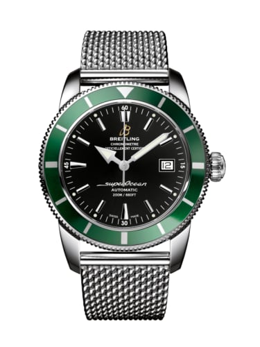 Breitling Superocean Heritage 42 Stainless Steel / Green / Volcano Black / Milanese