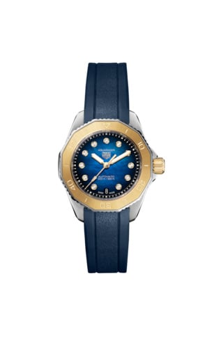 TAG Heuer Aquaracer Professional 200 Automatic 30 Stainless Steel - Yellow Gold / Blue / Rubber