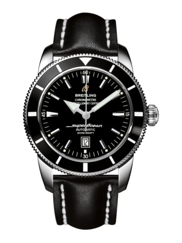 Breitling Superocean Heritage 46 Stainless Steel / Black / Black / Calf
