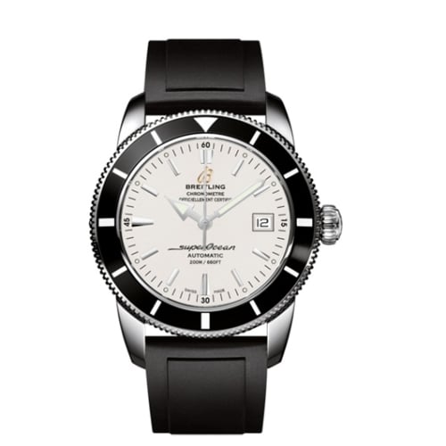 Breitling Superocean Heritage 42 Stainless Steel / Black / Stratus Silver / Rubber