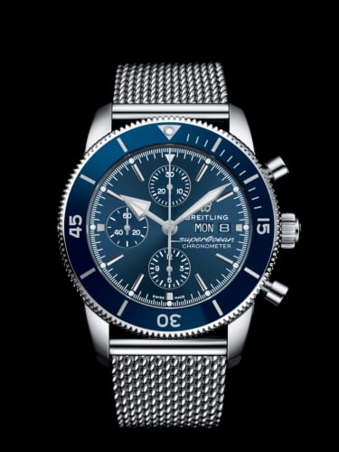 Breitling Superocean Heritage II Chronograph 44 Stainless Steel / Blue / Milanese