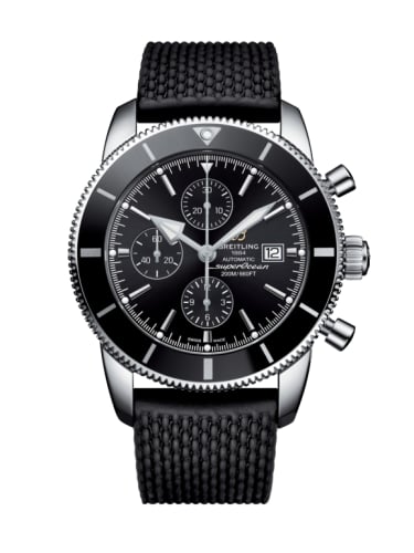 Breitling Superocean Heritage II 46 Chronograph Stainless Steel / Black / Black / Rubber / Folding