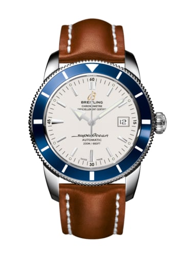 Breitling Superocean Heritage 42 Stainless Steel / Blue / Stratus Silver / Calf