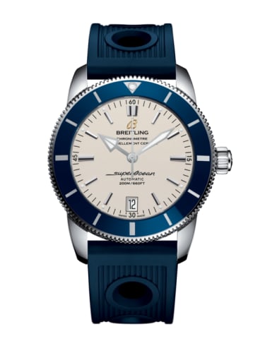 Breitling Superocean Heritage II 42 Stainless Steel / Blue / Silver / Rubber / Pin