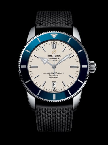 Breitling Superocean Heritage II 46 Stainless Steel / Blue / Silver / Rubber / Folding