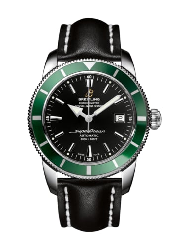 Breitling Superocean Heritage 42 Stainless Steel / Green / Volcano Black / Calf