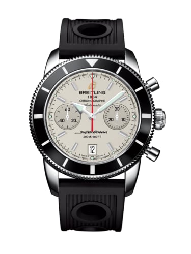 Breitling Superocean Heritage 44 Chronograph Stainless Steel / Black / Silver / Rubber