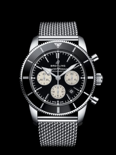 Breitling Superocean Heritage II B01 Chronograph 44 Stainless Steel / Black / Bracelet