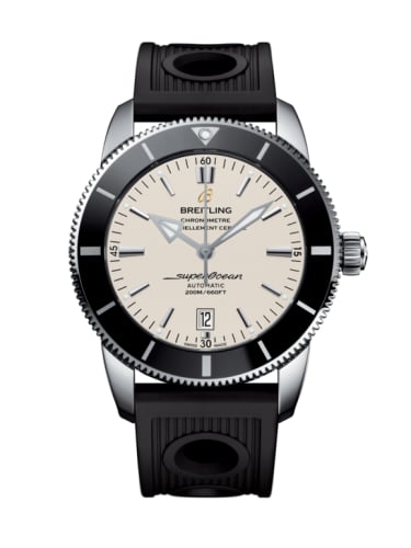 Breitling Superocean Heritage II 46 Stainless Steel / Black / Silver / Rubber / Folding