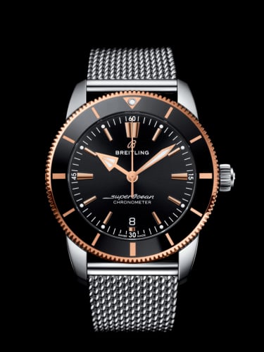 Breitling Superocean Heritage II B20 Automatic 44 Stainless Steel / Red Gold / Black / Milanese