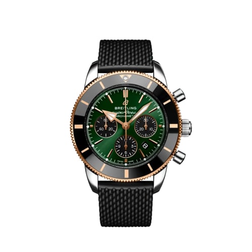 Breitling Superocean Heritage II B01 Chronograph 44 Stainless Steel / Red Gold / Green
