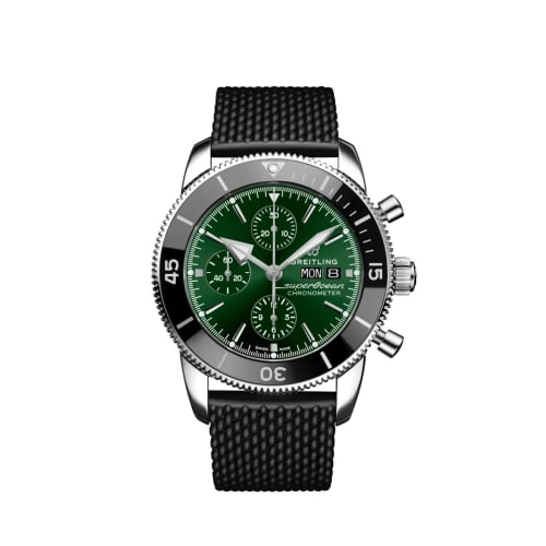 Breitling Superocean Heritage II Chronograph 44 Stainless Steel / Green / Rubber