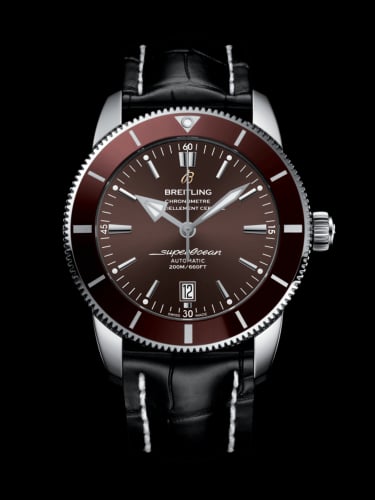 Breitling Superocean Heritage II 46 Stainless Steel / Bronze / Bronze / Croco / Pin