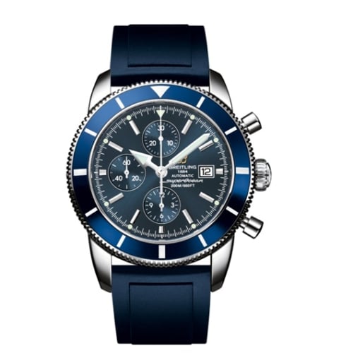 Breitling Superocean Heritage 46 Chronograph Stainless Steel / Blue / Blue / Rubber