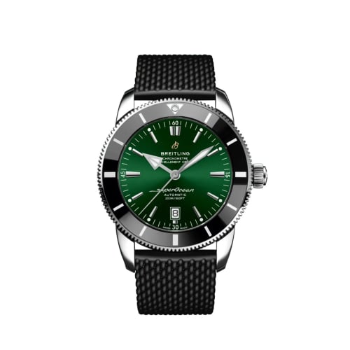 Breitling Superocean Heritage II 46 Stainless Steel / Green / Rubber