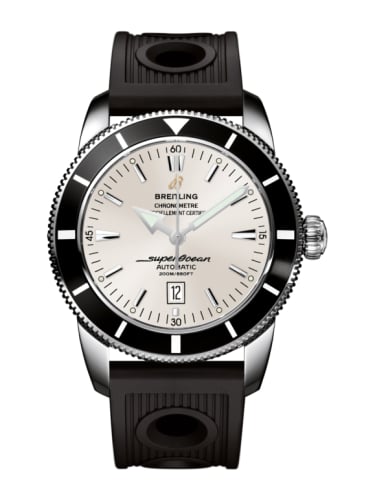 Breitling Superocean Heritage 46 Stainless Steel / Black / Stratus Silver / Rubber