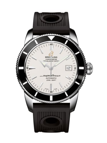 Breitling Superocean Heritage 42 Stainless Steel / Black / Stratus Silver / Rubber