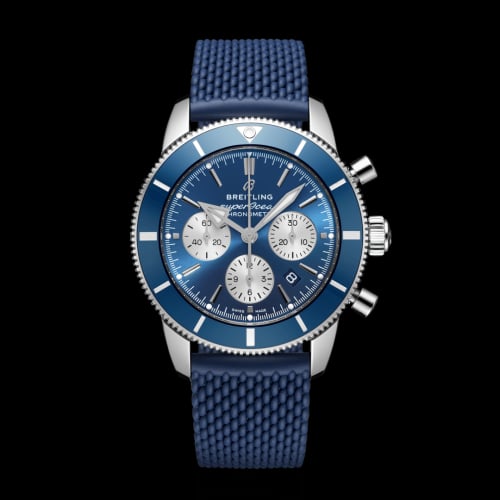 Breitling Superocean Heritage II B01 Chronograph 44 Stainless Steel / Blue / Rubber / Folding
