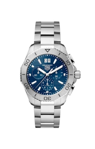 TAG Heuer Aquaracer Professional 200 Quartz Chronograph Big Date Stainless Steel / Blue
