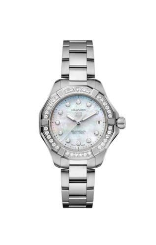 TAG Heuer Aquaracer Professional 200 Solargraph 34 Stainless Steel - Diamond / MOP - Diamond