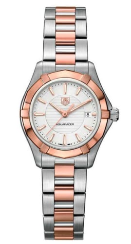 TAG Heuer Aquaracer 300M Quartz 27 Stainless Steel / Rose Gold / Silver / Bracelet
