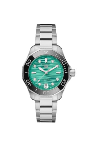 TAG Heuer Aquaracer Professional 300 36 Stainless Steel / Turquoise - Diamond / Bracelet