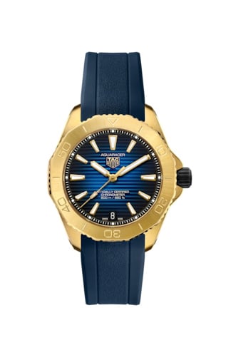 TAG Heuer Aquaracer Professional 200 40 Automatic Yellow Gold - Titanium / Blue / Rubber