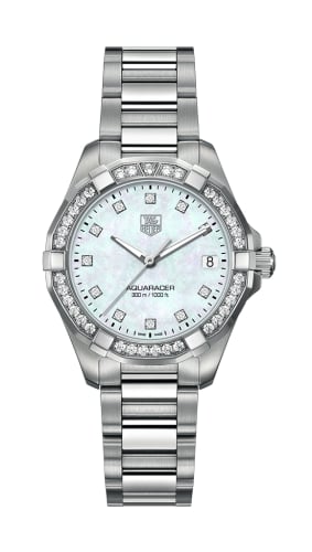 TAG Heuer Aquaracer 300M Quartz 32 Stainless Steel / Diamond / MOP - Diamond / Bracelet
