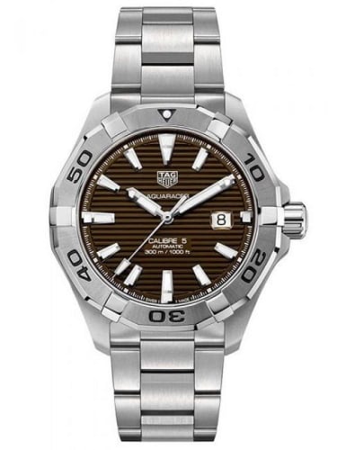 TAG Heuer Aquaracer 300M Calibre 5 43 Stainless Steel / Brown / Bracelet