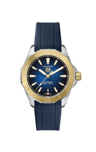 TAG Heuer Aquaracer Professional 200 40 Automatic Stainless Steel - Yellow Gold / Blue / Rubber