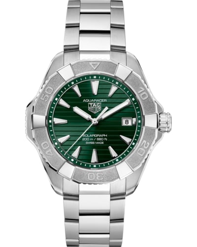 TAG Heuer Aquaracer Professional 200 Solargraph 40 Stainless Steel / Green / Bracelet