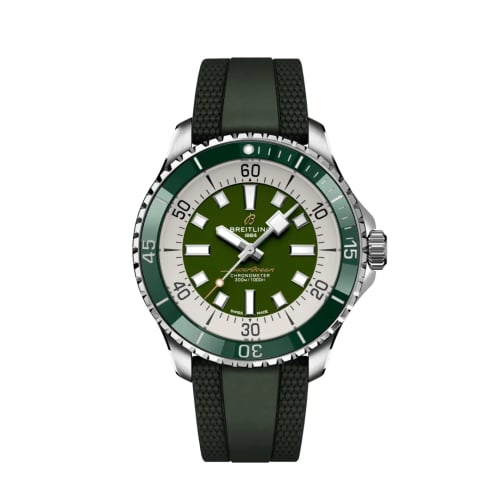 Breitling SuperOcean Automatic 44 Stainless Steel / Green / Rubber