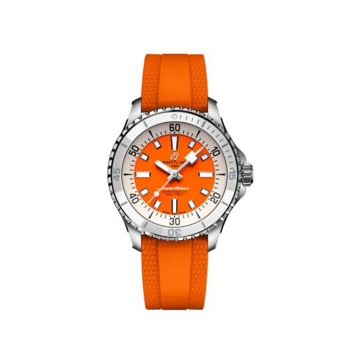 Breitling SuperOcean Automatic 36 Stainless Steel / Orange / Rubber