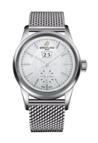Breitling Transocean 38 Stainless Steel / MOP / Bracelet