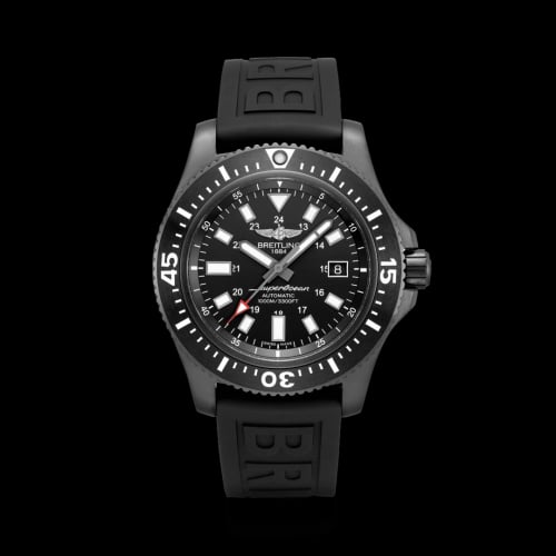 Breitling Superocean 44 Special Blacksteel / Black / Rubber / Folding
