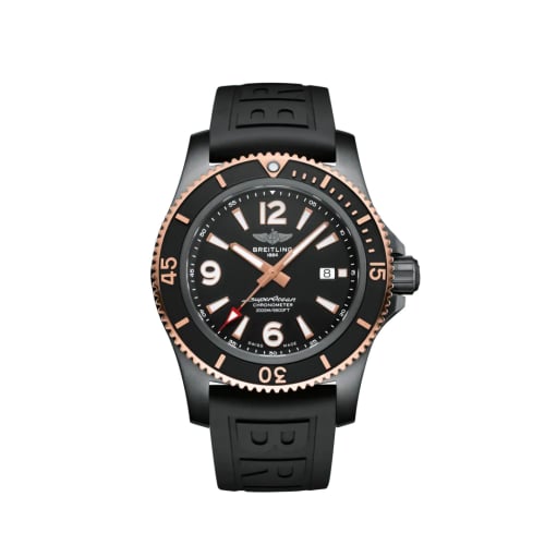 Breitling Superocean 46 Blacksteel / Red Gold / Black / Rubber