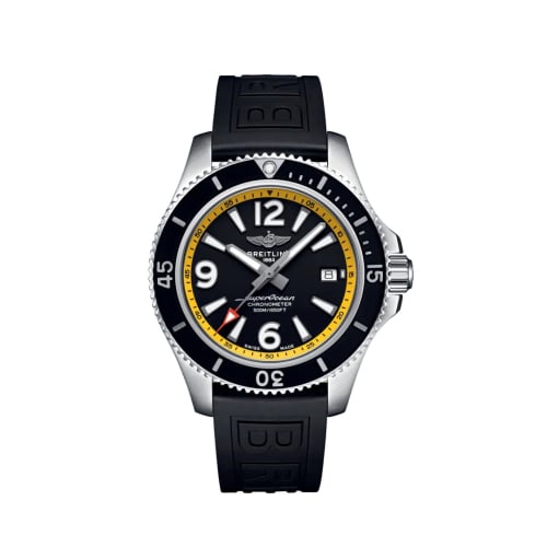 Breitling Superocean 42 Stainless Steel / Black - Yellow / eComm
