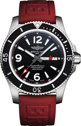 Breitling Superocean 44 Stainless Steel / Black / Rubber / Pin / IRONMAN