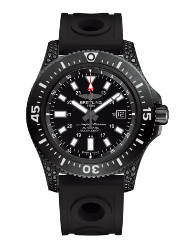 Breitling Superocean 44 Special Blacksteel / Diamondworks / Black / Rubber