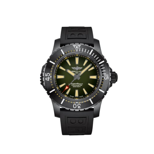 Breitling Superocean II 48 Titanium / Green / Rubber / Pin