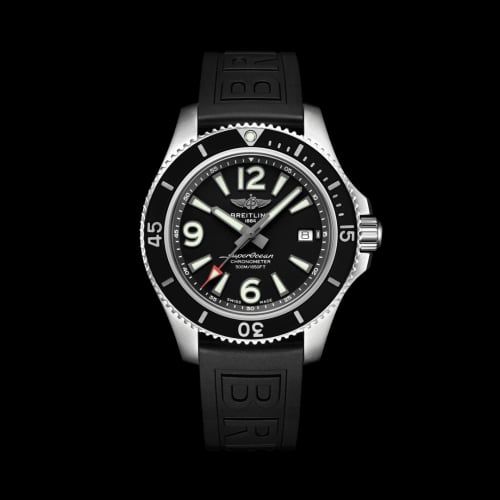 Breitling Superocean 42 Stainless Steel / Black / Rubber / Folding