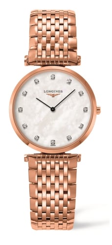 Longines La Grande Classique 29 Quartz Stainless Steel / PVD Red / MOP / Bracelet