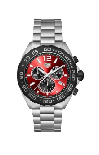 TAG Heuer Formula 1 Quartz Chronograph Stainless Steel / Red / Bracelet